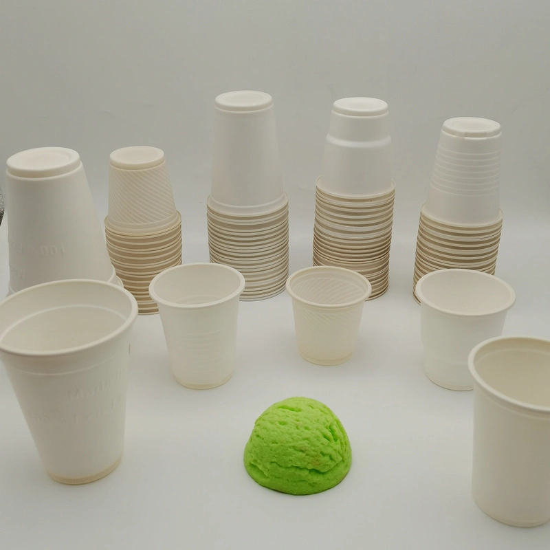 White Disposable Recycle Biodegradable Corn Starch Cup Wholesale