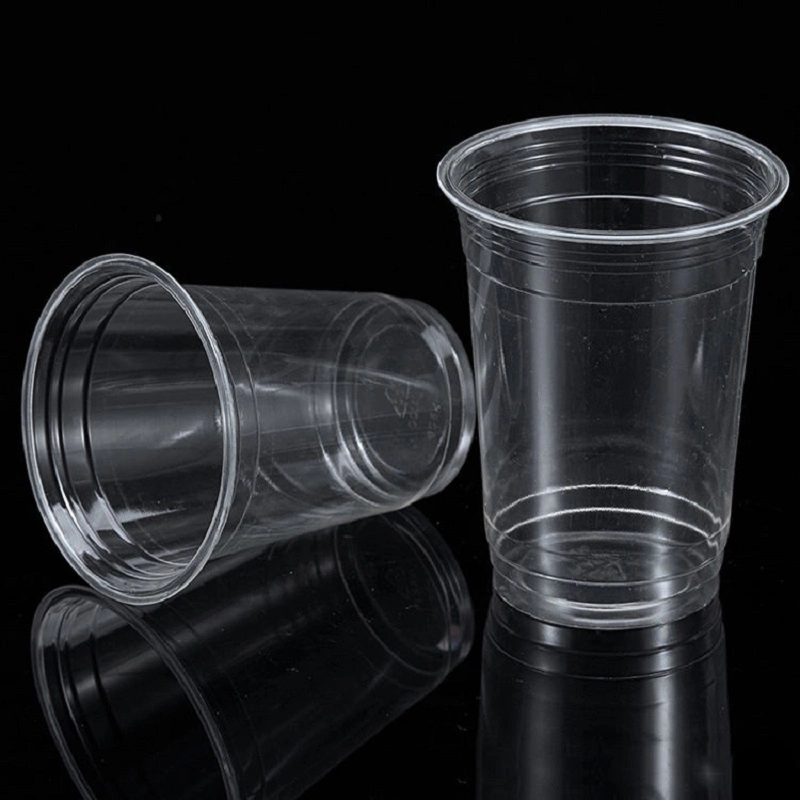 Eco-Friendly Zero Waste Compostable Drinking Cups Bioderadeable PLA Clear Cup for Juice or Drinks