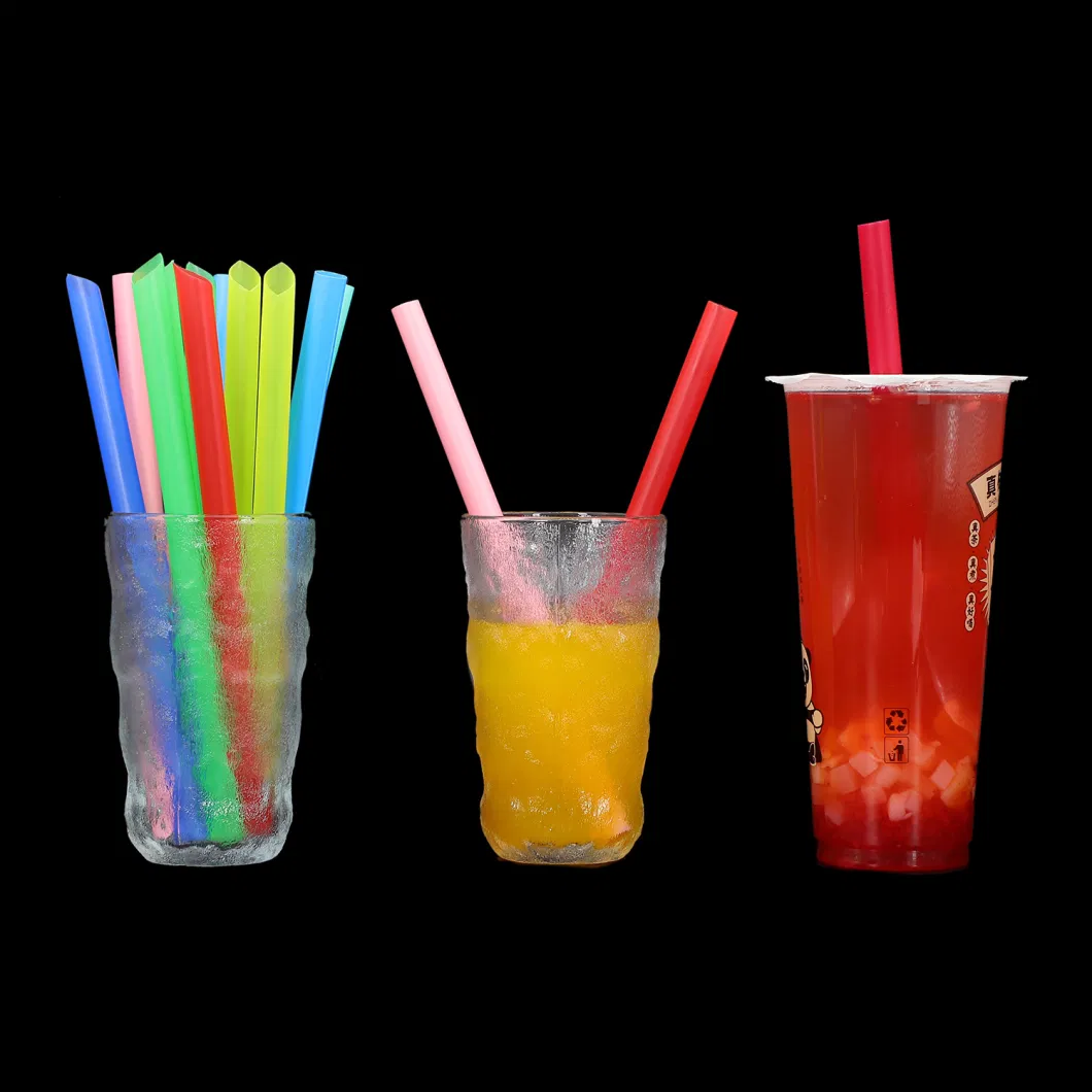 Best Compostable Biodegradable PLA Jumbo Bubble Tea Straw 210*12mm