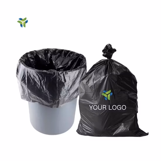 Sacco per immondizia in plastica usa e getta per rifiuti da cucina in HDPE/LDPE/biodegradabile con coulisse in rotolo di grandi dimensioni con motivo