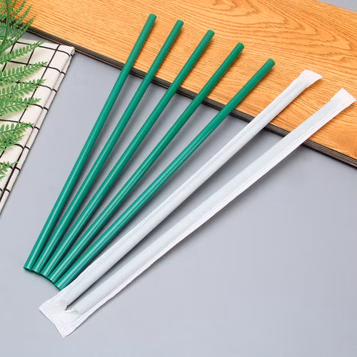 Cannuccia compostabile in PLA a base di amido di mais, ecologica